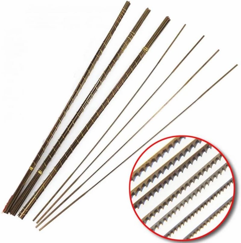 SKYPRO 144Pcs 1# 2# 3# 4# 5# 6# 1/0, 2/0, 3/0, 4/0, 5/0, 6/0 Jeweler's Saw Blades Set with Storage Box (12pcs of Each Size), Gold/Silver - Image 2